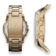【A|X Armani Exchange】AX2095 男生 手錶 鋼錶帶 金色三眼計時 男款 不鏽鋼 男錶