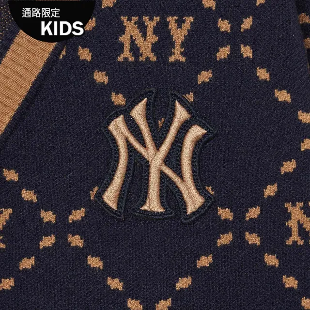 【MLB】童裝 針織衫 MONOGRAM系列 紐約洋基隊(7AKCMD134-50NYD)