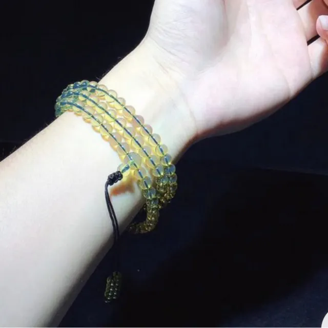 【勝弘珠寶】多明尼加淨水藍珀108顆唸珠