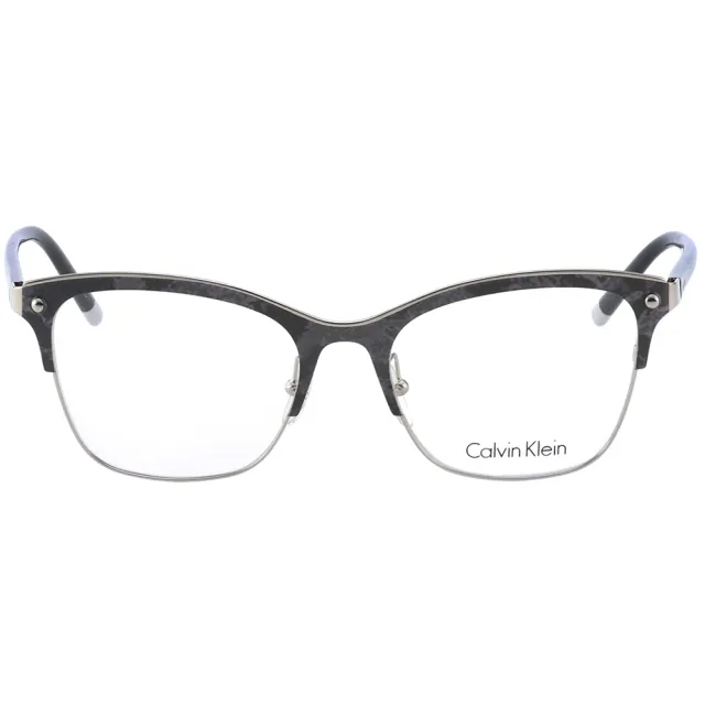 【Calvin Klein 凱文克萊】光學眼鏡 CK5448(銀配大理石紋)