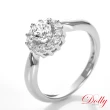 【DOLLY】0.50克拉 14K金求婚戒完美車工鑽石戒指(048)