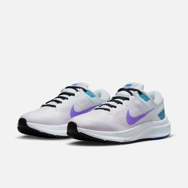 NIKE 耐吉 AIR ZOOM STRUCTURE 24 女鞋 休閒鞋 運動鞋 白紫(DA8570105)