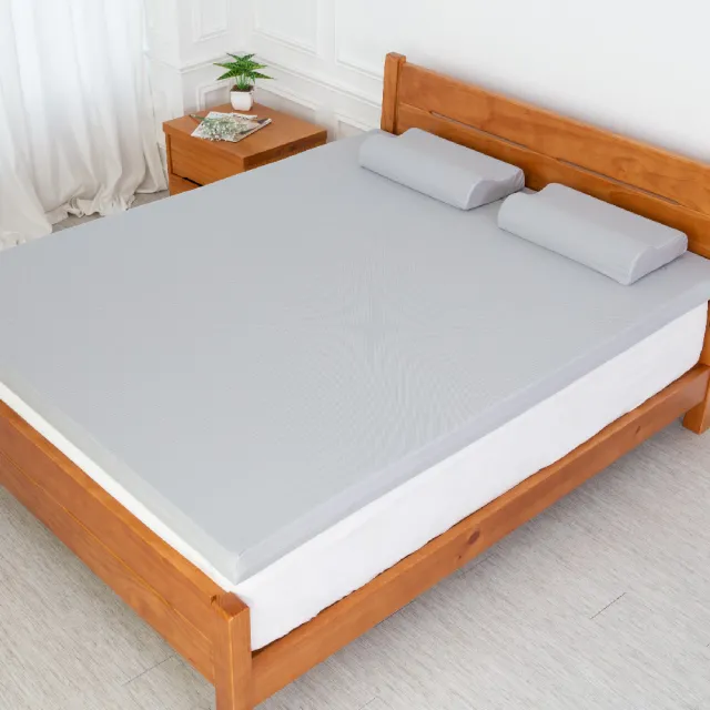【Hokun】竹炭8公分記憶床墊單人3x6.2尺(台灣製 竹炭紗＋竹炭微粒內材)