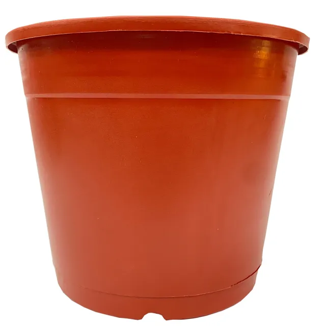 【小美紀】6寸圓盆-磚紅-66F(花盆 盆栽  種植用花盆 圓盆 植栽盆 透氣盆 圓盆 輕量花盆)
