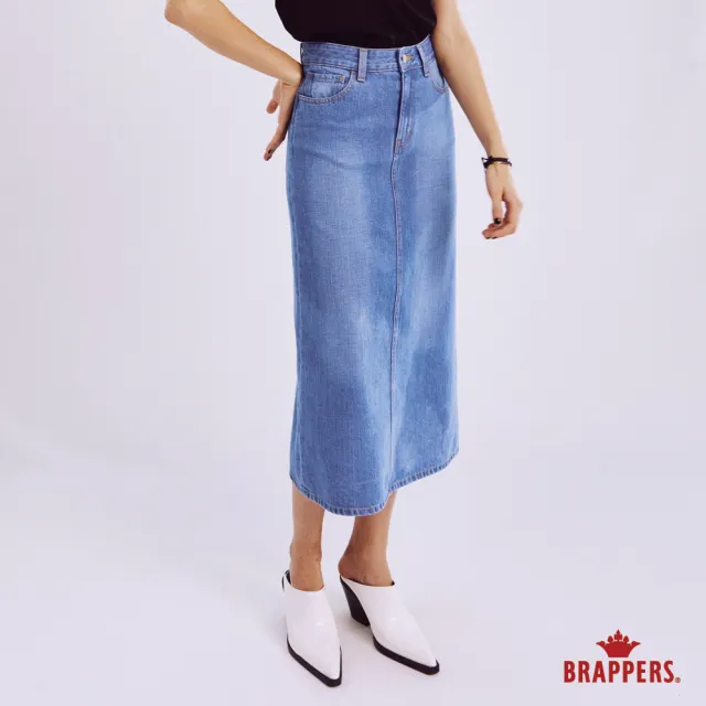 【BRAPPERS】女款 Boy friend系列-全棉八分裙(深藍)