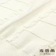 【MYVEGA 麥雪爾】羊毛幾何圖案織紋保暖針織上衣-米