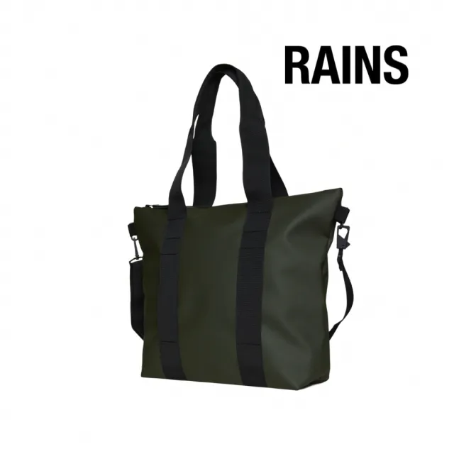 【RAINS官方直營】Tote Bag Mini W3 經典防水休閒迷你托特包(森林綠)