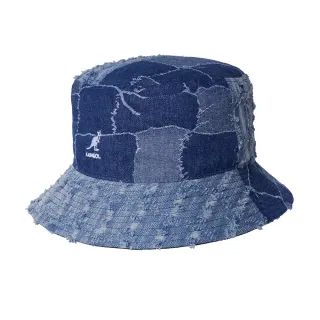 【KANGOL】DENIM MASHUP 漁夫帽(藍色)