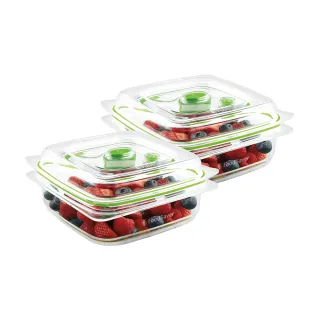 【福利品】美國FoodSaver-真空密鮮盒2入組(小-0.7L)