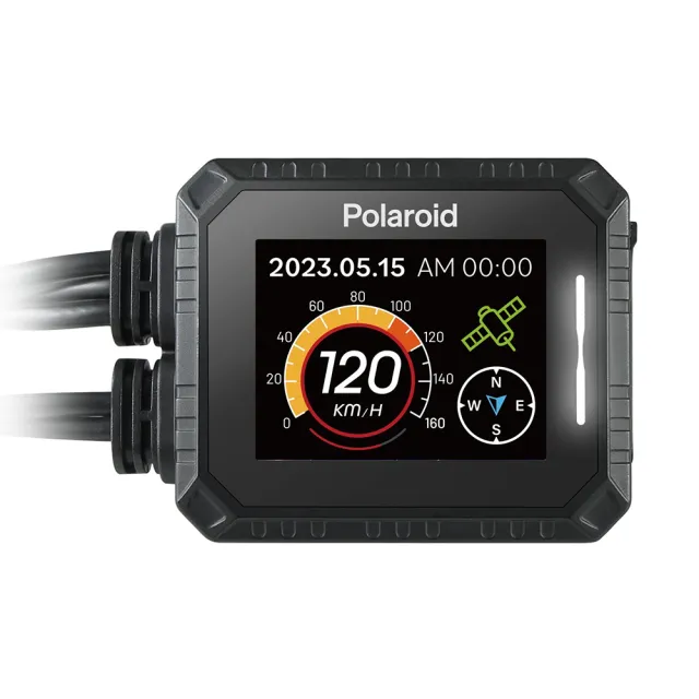 【Polaroid 寶麗萊】MS210WG 新巨蜂鷹 GPS 雙鏡夜視 wifi機車行車記錄器(附32G卡)