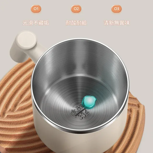 【kingkong】304不鏽鋼馬克杯 便攜帶蓋咖啡杯雙層保溫水杯 430ML(保溫杯)