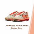 【NIKE 耐吉】聯名款 Clot x Sacai x Nike LDWaffle 米白橘 休閒鞋 男鞋 DH1347-100