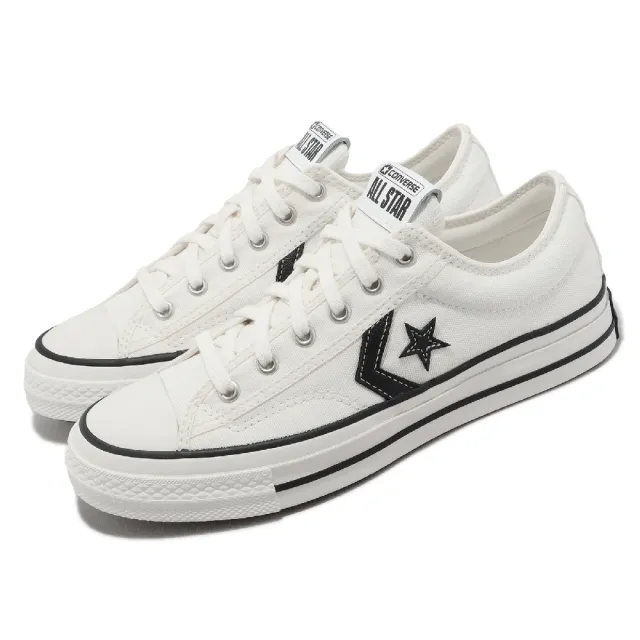 【CONVERSE】帆布鞋 Star Player 76 Low 男鞋 女鞋 白 黑 復古 經典 低筒 匡威(A01608C)