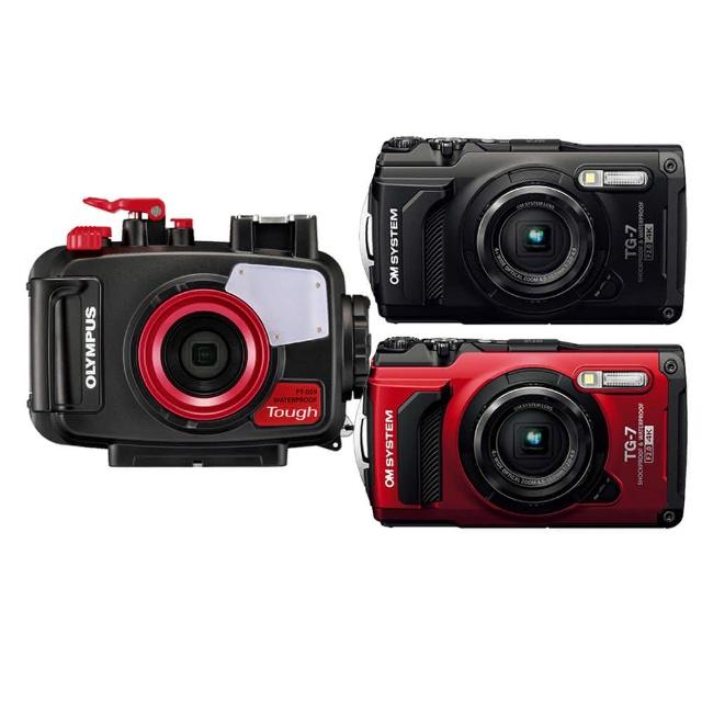 【OLYMPUS】Tough TG-7 防水數位相機 + PT-059 原廠防水盒 深潛套組 水底攝影王牌(公司貨)