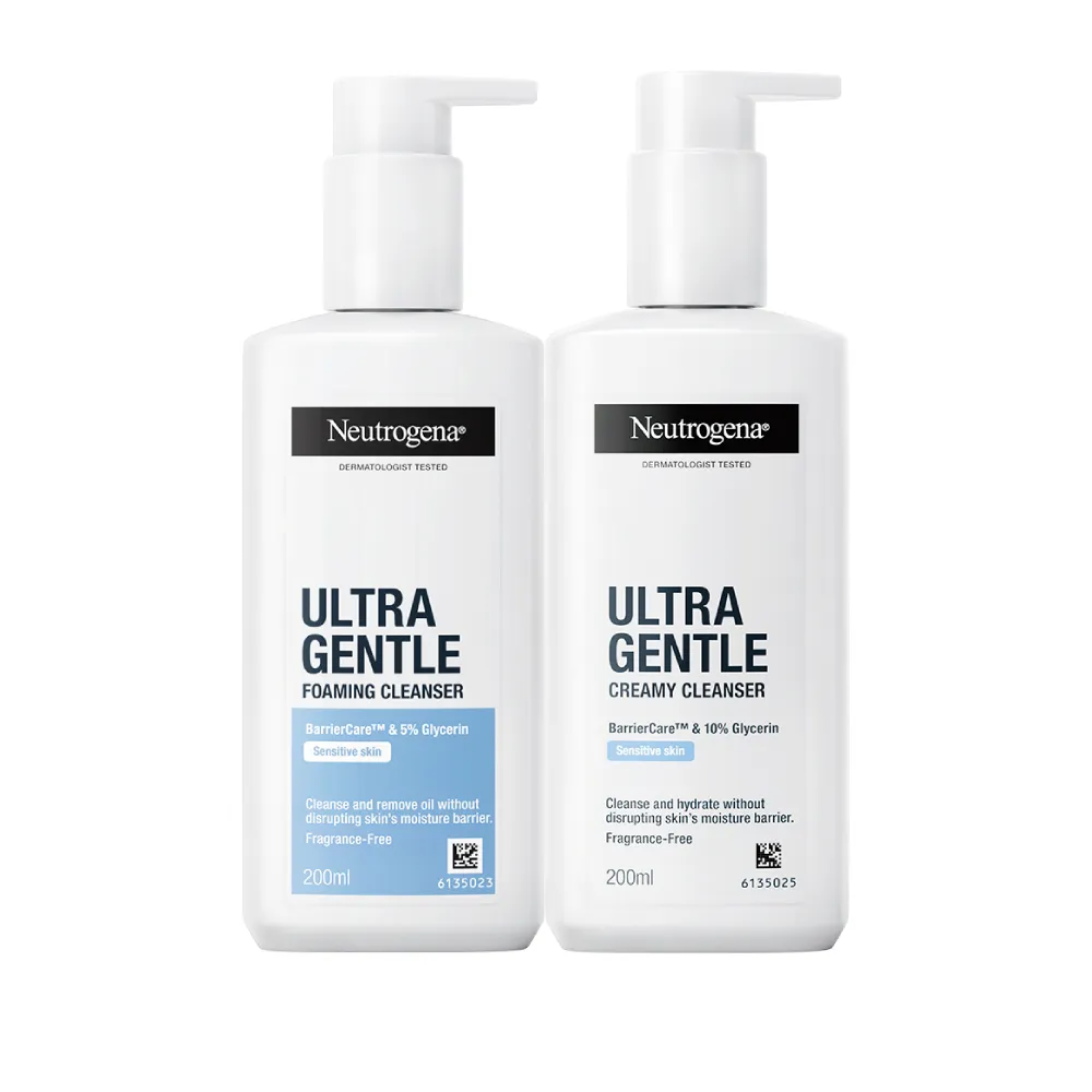 【Neutrogena 露得清】極致呵護系列洗顏露200ml_溫和修護/滋潤加護任選2入組(洗面乳/洗面露)