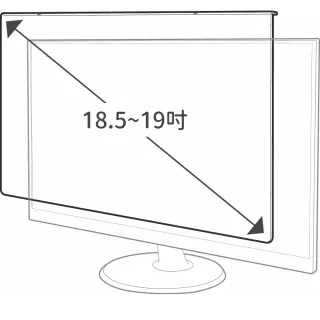 【gomojoo】19吋抗菌濾藍光保護鏡(抗菌 減少藍光 台灣製造 三年保固)