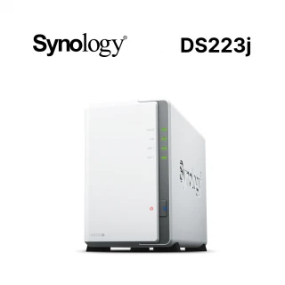 Synology 群暉科技Synology 群暉科技 搭HAT3300 6TB x2 ★ DS223j 2Bay NAS 網路儲存伺服器