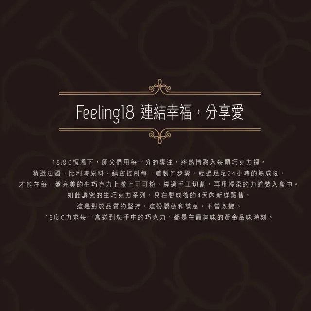【Feeling18-埔里超人氣名店 18度C巧克力工房】法式草莓生巧克力-小顆30入/盒