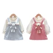 【Baby 童衣】任選 立體娃娃造型假兩件式洋裝 女童洋裝 可愛洋裝  88946(小熊粉色)