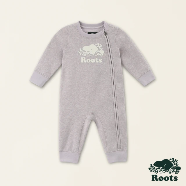 Roots Roots嬰兒-經典小木屋系列 經典LOGO連身