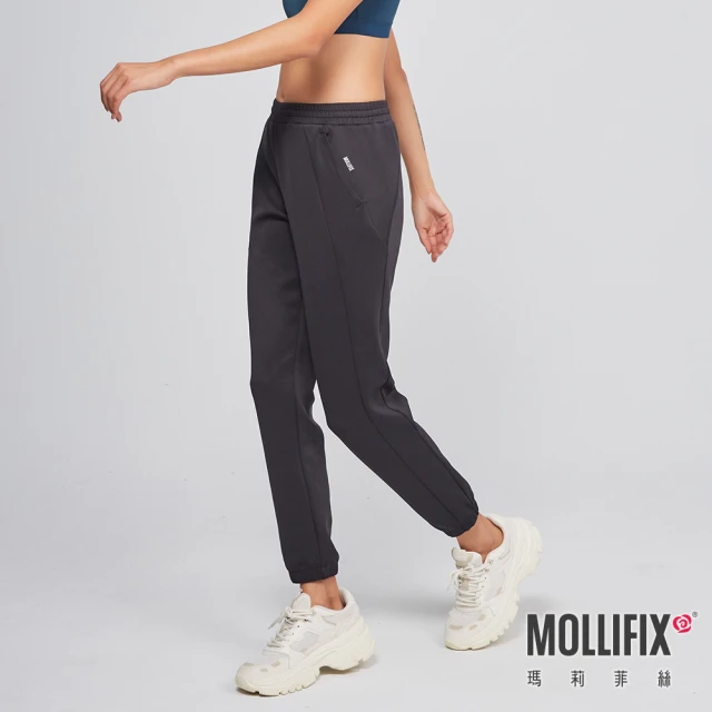 Mollifix 瑪莉菲絲 遠紅外線升溫循環運動長褲、瑜珈服、Legging(黑)