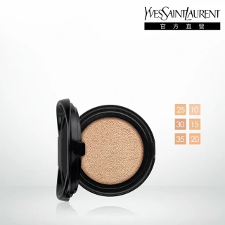 【YSL】官方直營 恆久完美霧光氣墊粉餅 補充蕊 SPF23/PA++12G(皮革氣墊/全新升級/任選1款)