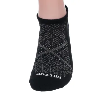 【Hilltop 山頂鳥】POLYGIEN抗菌吸濕快乾多功能彈性船型襪 黑｜PH47XXE7ECA0