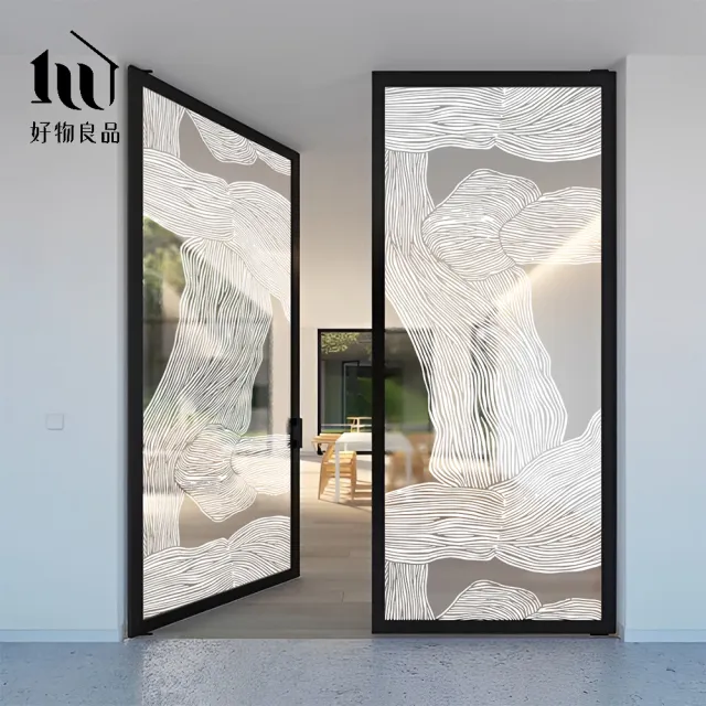 【好物良品】160x120cm獨家設計無痕無膠霧面玻璃窗戶靜電貼紙(玻璃貼 霧面貼 無痕壁貼)