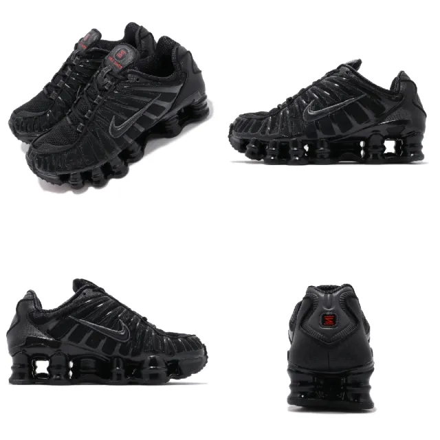 【NIKE 耐吉】Nike 休閒鞋 Wmns Shox TL 黑 全黑 女鞋 男鞋 彈簧鞋 復古 運動鞋(AR3566-002)