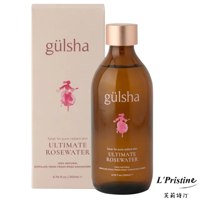 【gulsha】古爾莎大馬士革極致玫瑰純露 200ml(玫瑰水 化妝水 土耳其玫瑰水)