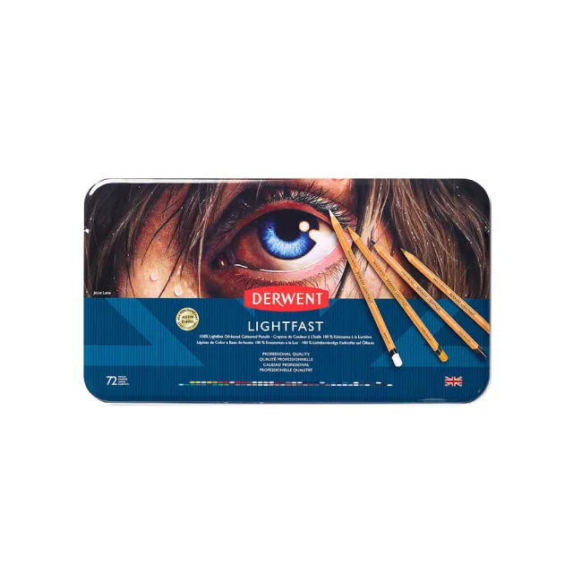 【Derwent 德爾文】LIGHTFAST油性色鉛72色-鐵盒裝