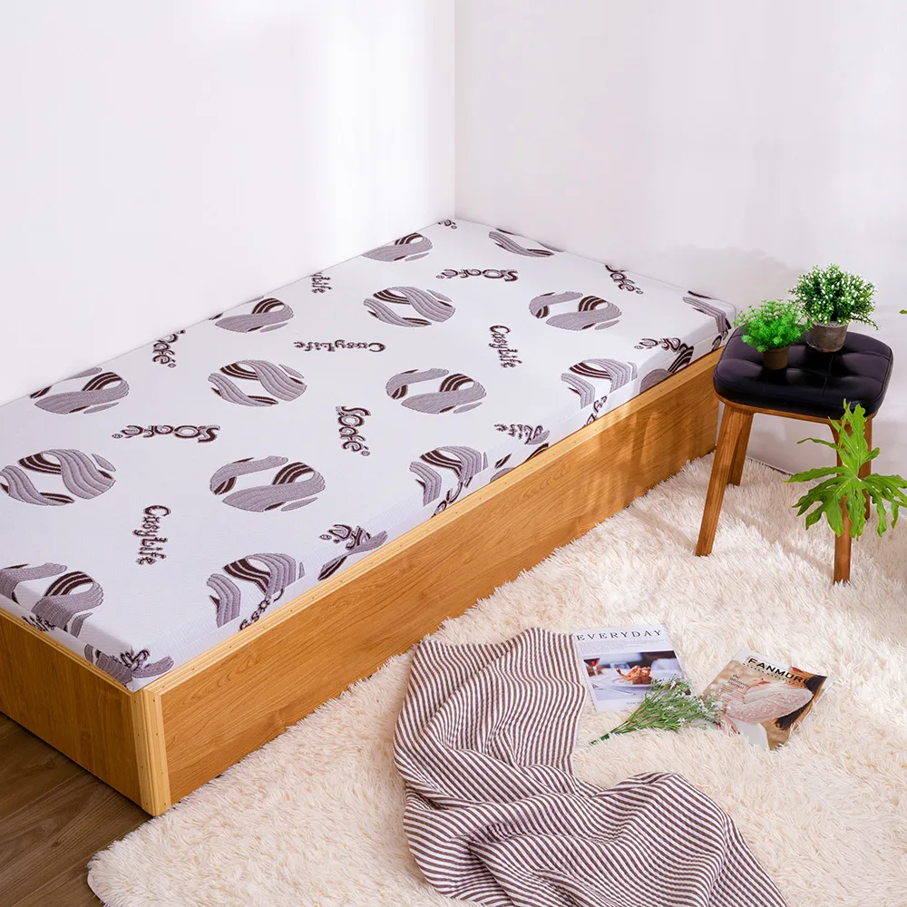 【Hokun】咖啡紗淨味10公分記憶床墊(單人3x6.2尺)