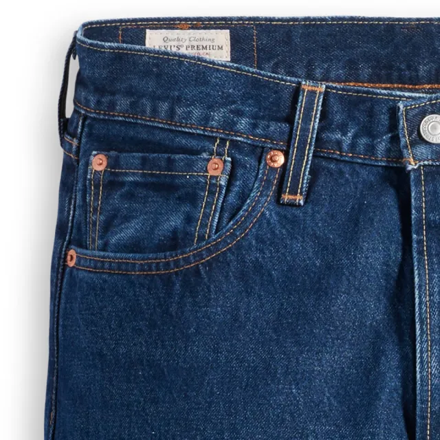 【LEVIS】男款 551Z復古直筒牛仔褲 / 精工中藍染石洗 熱賣單品 24767-0071
