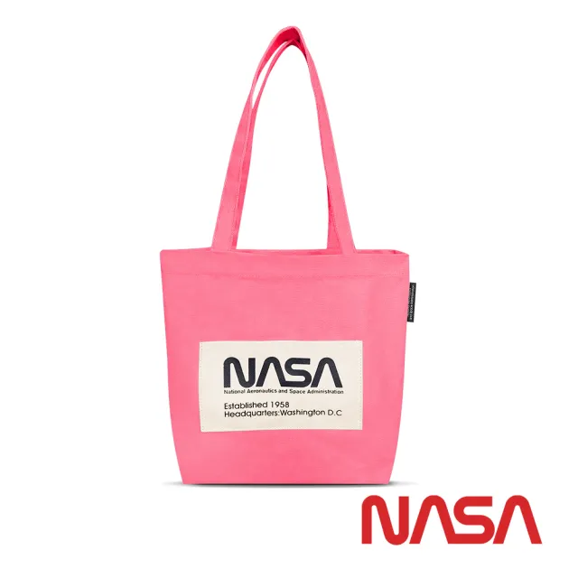 【NASA SPACE】買一送一。買包送潮流帽任選│經典厚磅棉質LOGO帆布袋-NA20003(6色可選)