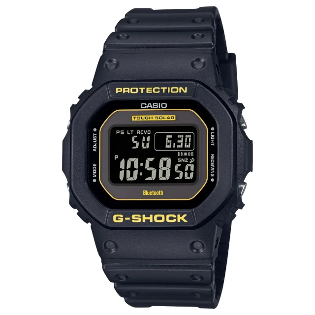 CASIO 卡西歐 G-SHOCK 方形金屬電子錶(GMW-