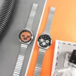 【CITIZEN 星辰】三眼計時 牛頭錶 日期 日本機芯 不鏽鋼手錶 黑橘色 38mm(AN3660-81X)