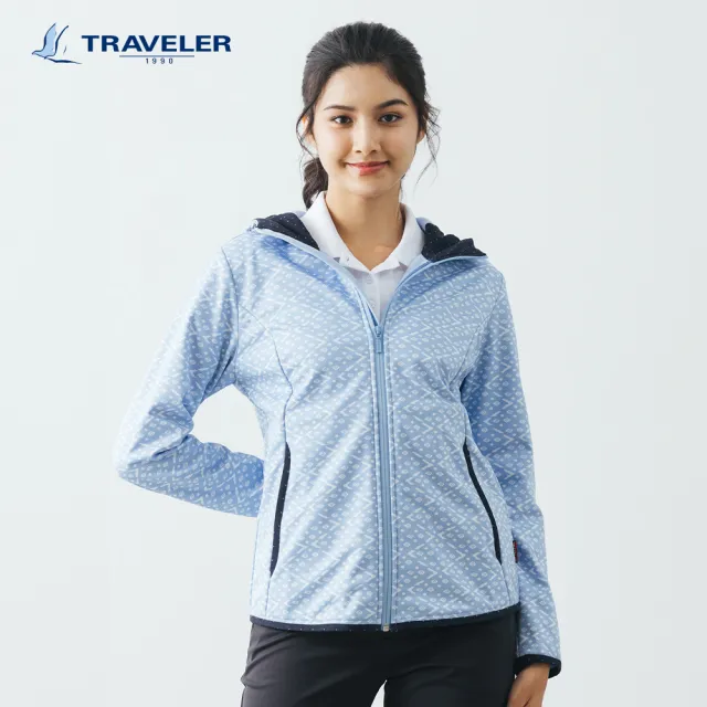 【TRAVELER 旅行者】女款Soft Shell防風撥水保暖外套_232TR205(防風防撥水/保暖外套)