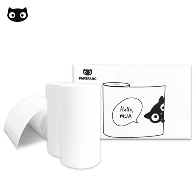 PAPERANG 口袋列印小精靈喵喵機 官方訂製專屬感熱紙-普通款(3盒組)