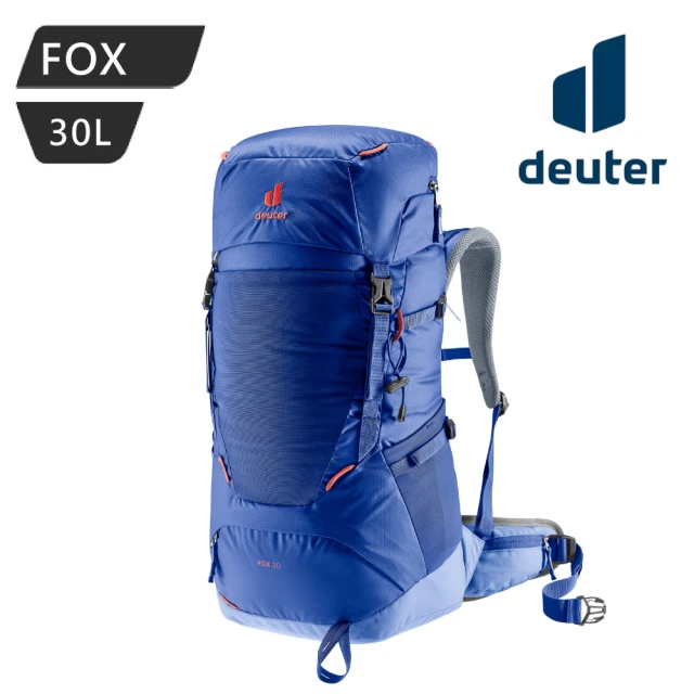 deuter FOX 拔熱透氣背包-藍色 3611122(後