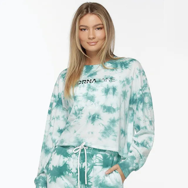 【Lorna Jane】Grunge Tie Dye 渲染長袖運動上衣-有氧 瑜珈 健身 重訓 飛輪 皮拉提斯(長袖運動上衣)