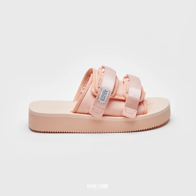 SUICOKE MOTO-PO - Light pink 淡粉 尼龍 厚底 魔鬼氈 拖鞋 SK23056POPI