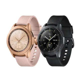 【SAMSUNG 三星】A級福利品 Galaxy Watch 42mm （R810）藍牙智慧手錶(贈硬殼收納包+錶帶)