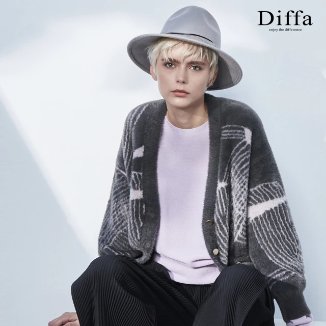 Diffa 假兩件連帽設計羽絨外套-女品牌優惠