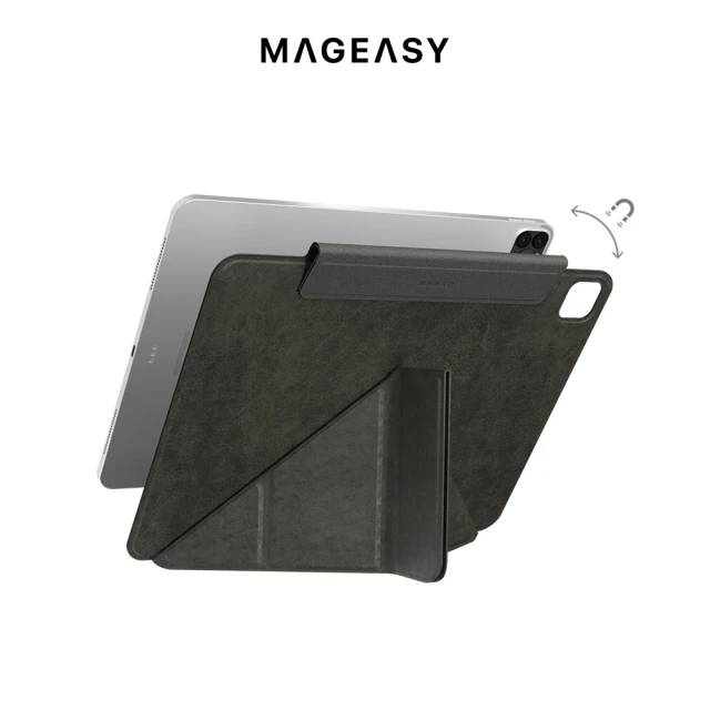 【MAGEASY】iPad pro 12.9吋 MAGFOLIO 聰穎雙面夾(支援2022 iPad Pro)