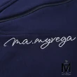 【MYVEGA 麥雪爾】MA彈力太空棉LOGO刺繡休閒套裝-深藍(上下身分開販售)