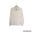 【GINKOO 俊克】前口袋長袖襯衫
