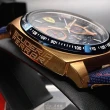 【Ferrari 法拉利】FERRARI法拉利男錶型號FE00074(寶藍色錶面玫瑰金錶殼寶藍真皮皮革錶帶款)