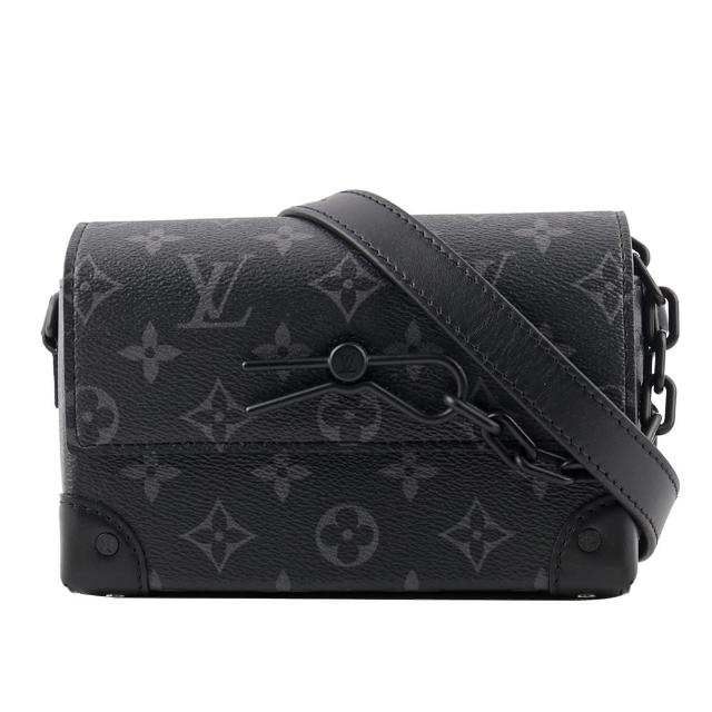LV LOUIS VUITTON路易威登 M81783 經典 Steamer Eclipse 帆布翻蓋斜背包