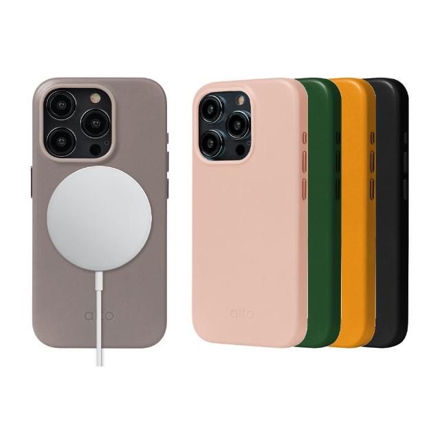 【Alto】iPhone 15 Pro 6.1吋 MagSafe 磁吸式皮革全包覆輕薄防摔手機殼(支援MagSafe 真皮 輕薄 防摔)