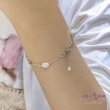 【大東山樑御珊瑚】天然珍珠自然形時尚手鍊(玫瑰金/銀K白)